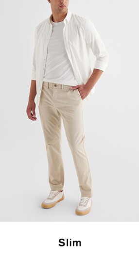 Men s White Chinos Slim Stretch Relaxed Chino Pants Express